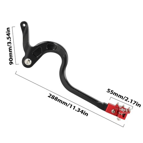 USTPO Motorcycle Rear Brake Pedal Foldable Foot Lever CNC for CRF125F CRF 125F 20142025 Dirt Pit Bike Red - Image 3