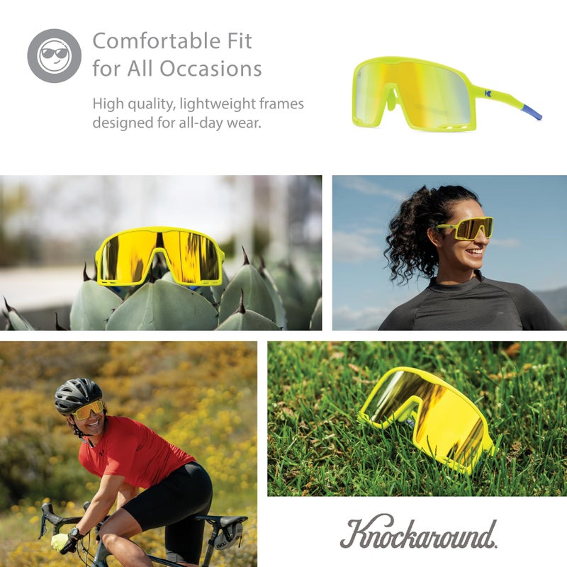 Knockaround Campeones Sport Sunglasses for Men & Women - Shield Sunglasses - UV400 Protection - Baseball, Cycling & Running - Image 5