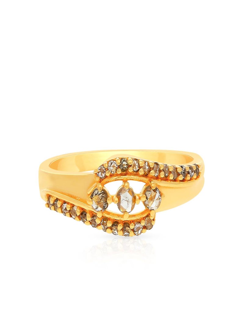 Malabar Gold and Diamonds 22 Carat 916 Purity Uncut Diamond Ring EGNPRE474RN1 for Women  - Image 2