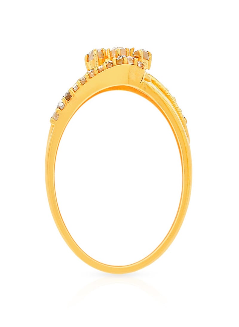 Malabar Gold and Diamonds 22 Carat 916 Purity Uncut Diamond Ring EGNPRE474RN1 for Women  - Image 3