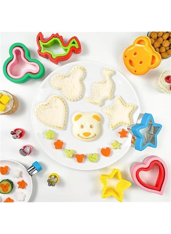 MIXDE Sandwich Cutter and Sealer - 5 PCS Sandwich Cutter for Kids, Decruster Sandwich Maker, Great for Lunchbox and Bento Box - Boys and Girls Kids Lunch  - Image 3