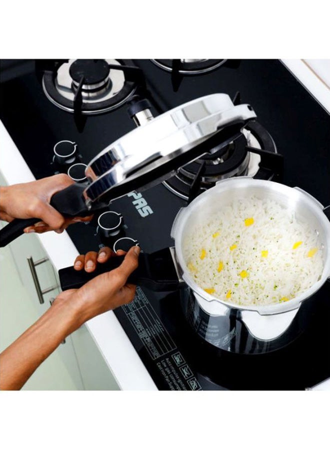 KRYPTON Stainless Steel Induction Base Pressure Cooker With Lid, Cool Touch Handle And Safety Valves Silver 5Liters - Image 5
