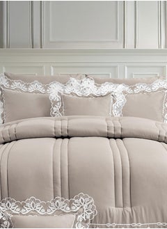 Noomi Lisa bridal bedspread 5 pcs high-end microfiber lace  - Image 3