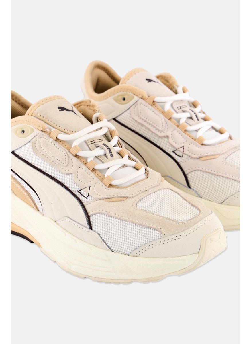 PUMA Kids Boy Extent Nitro Lace Up Outdoor Shoes, Cream  - Image 3