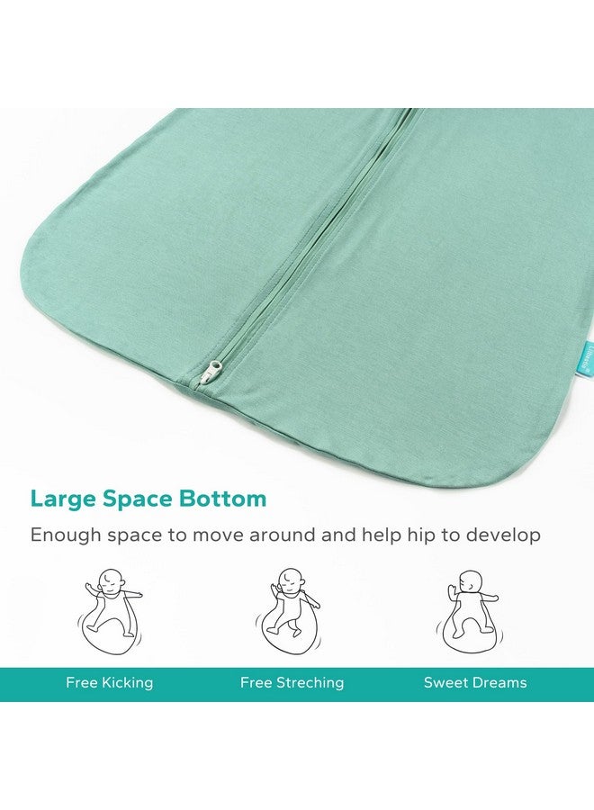 LILBESTIE Rayon Made From Bamboo Sleep Sack, 0.5 Tog Wearable Blanket Baby, Sleep Sack 6-12 Months For Spring And Summer, Green - Image 3