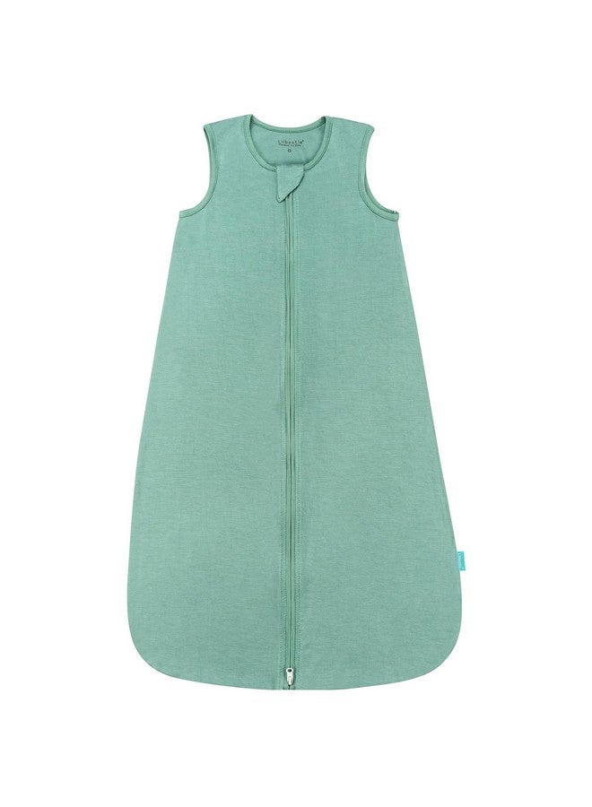 LILBESTIE Rayon Made From Bamboo Sleep Sack, 0.5 Tog Wearable Blanket Baby, Sleep Sack 6-12 Months For Spring And Summer, Green - Image 1