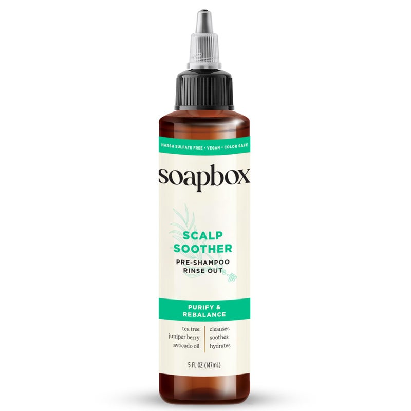 Soapbox Scalp Soother, Scalp Soothing Treatment with Tea Tree Oil & Hyaluronic Acid, Vegan, Cruelty, Paraben, Gluten and Harsh Sulfate Free, 5oz - Image 1