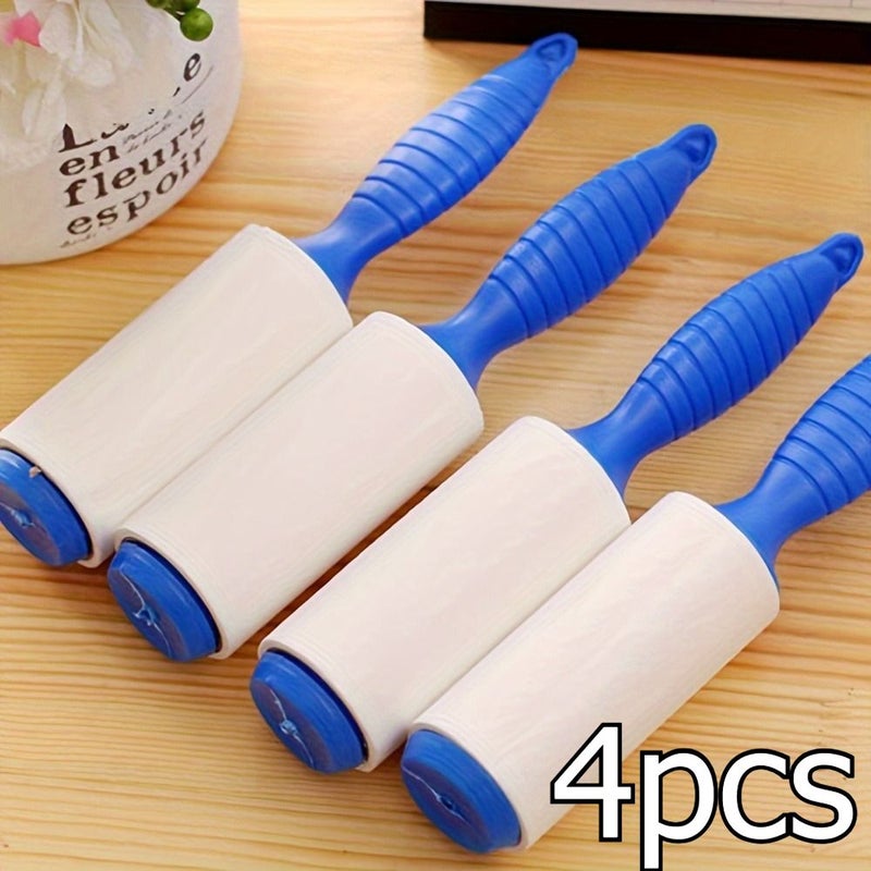 4Pcs Heavy Duty Lint Roller Extra Sticky Pet Hair Remover For Carpet Furniture Clothes - Image 1