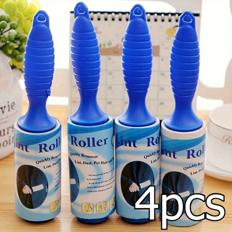 4Pcs Heavy Duty Lint Roller Extra Sticky Pet Hair Remover For Carpet Furniture Clothes - Image 2