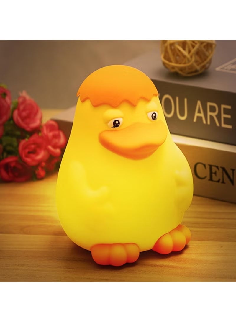 BlueFire Duck Silicone Night Light Timer - Rechargeable, Dimmable, Touch Bedside Lamp, Cute Squishy Table Decor for Kids & Adults, Warm White LED Mood Light for Bedroom, Nursery, Living Room - Image 5