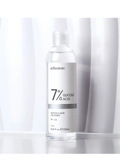 Kormesic 7% Glycolic Acid Toner Refreshing Toner Water Nourish Sooths Skin 250ml  - Image 4