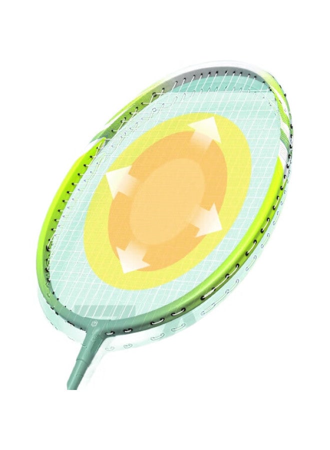 JD.com Jingzao Rainbow 500 Badminton Racket Set, Upgraded Version, Deep Groove Rackets For Training And Competition, 2 Rackets With Shuttlecocks Included - Image 1