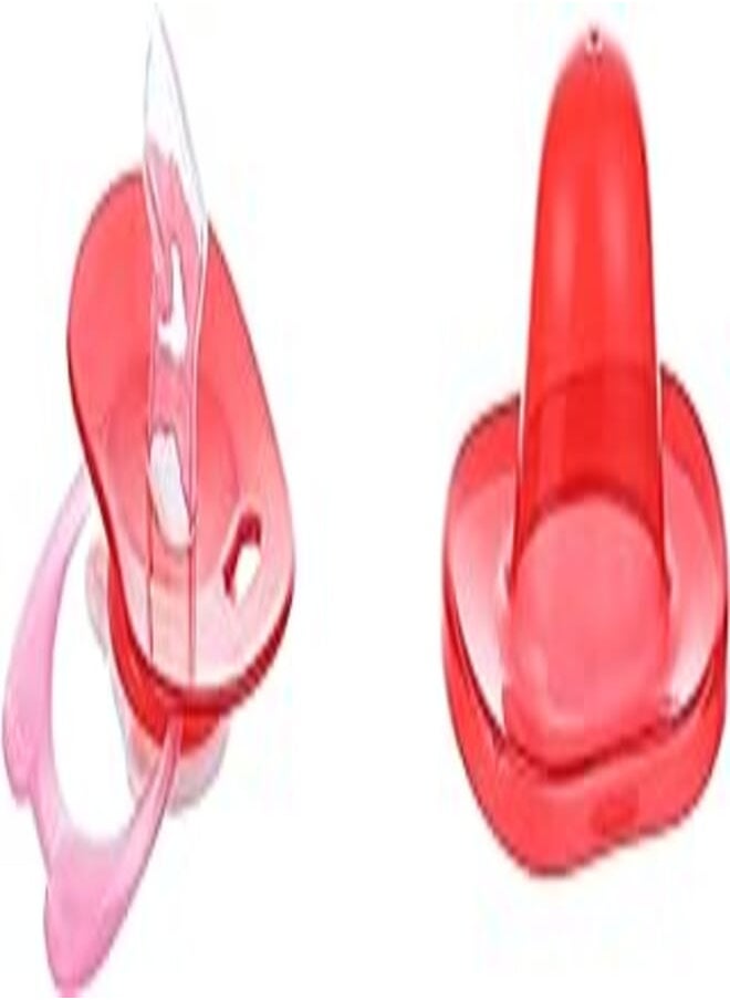 Generic Pink Premiem Pacifier Chain And Synapse Nipple Beveled (L) 