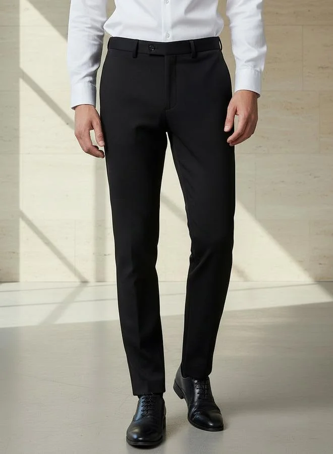 Slim Fit Flexi Waist Trousers