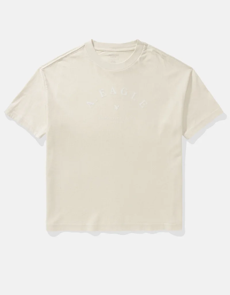 امريكان ايجل تي-شيرت فضفاض مزين بطبعة شعار الماركة