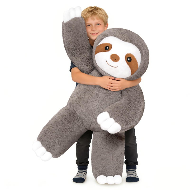 SQEQE Giant Sloth Stuffed Animal 30 in Big Stuffed Sloth for Kids Adults Cute Huge Plushies for Birthday Christmas Valentines Gift - Image 3