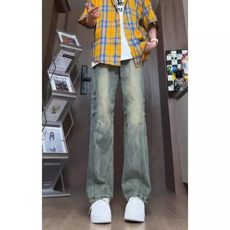 Unisex Classic Denim Jeans Loose Fit Daily Outdoor Wear - Image 2