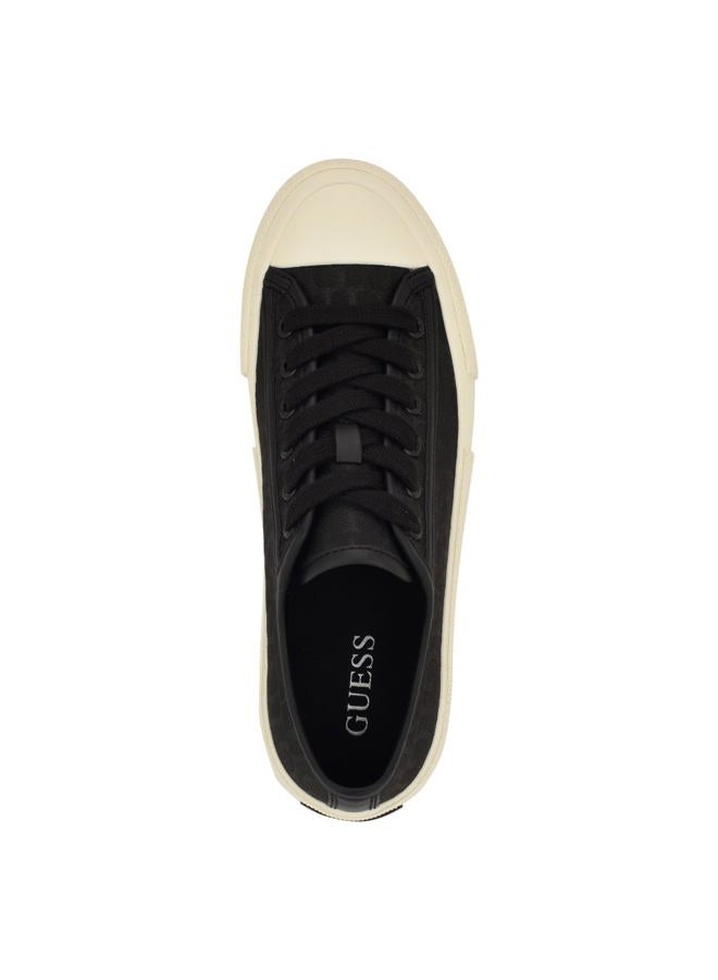 GUESS حذاء رياضي نسائي كاري، شعار أسود 001، 42 EU - Image 5