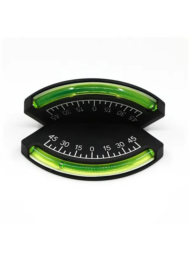 1pc Stick On Leveling System ABS Plastic Inclinometer Green Bubble Level Tool - Image 1