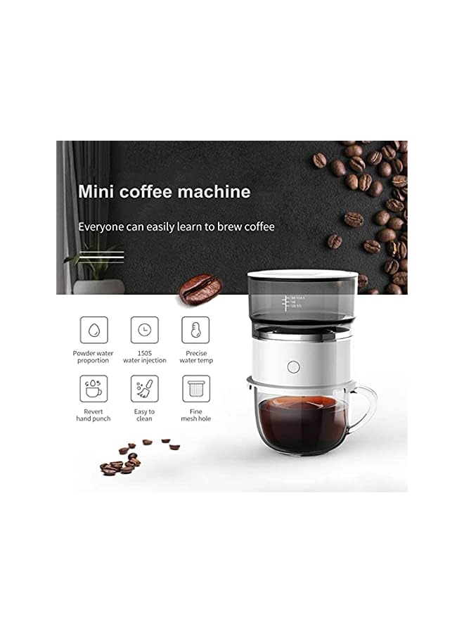 HXDream ماكينة صنع القهوة الصغيرة، ماكينة تصفية مسحوق القهوة، ماكينة يدوية محمولة، ماكينة صنع القهوة الفورية من نوع القهوة المطحونة الساخنة، مناسبة للمكتب والسفر والنزهات (لا تشمل الأكواب) - Image 4