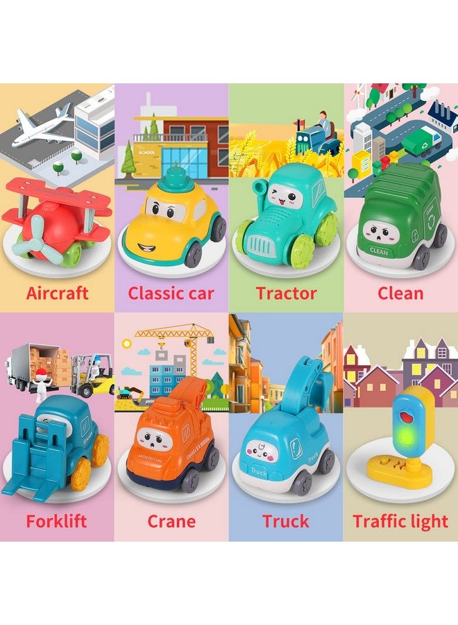 ALASOU ALASOU 8 PCS Baby Cranes Car Toys with Playmat/Storage Bag|1st Birthday Gifts for Toddler Toys Age 1-2|Baby Toy for 1 2 Year Old Boy|1 2 Year Old Boy Birthday Gift for Infant 12 18 Months - Image 2