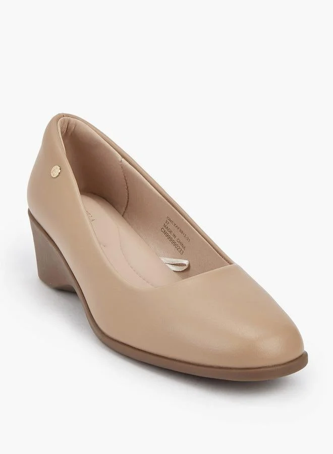 فلورا بيلا من شو إكسبرس Flora Bella Solid Balleina Shoes With Wedge Heels
