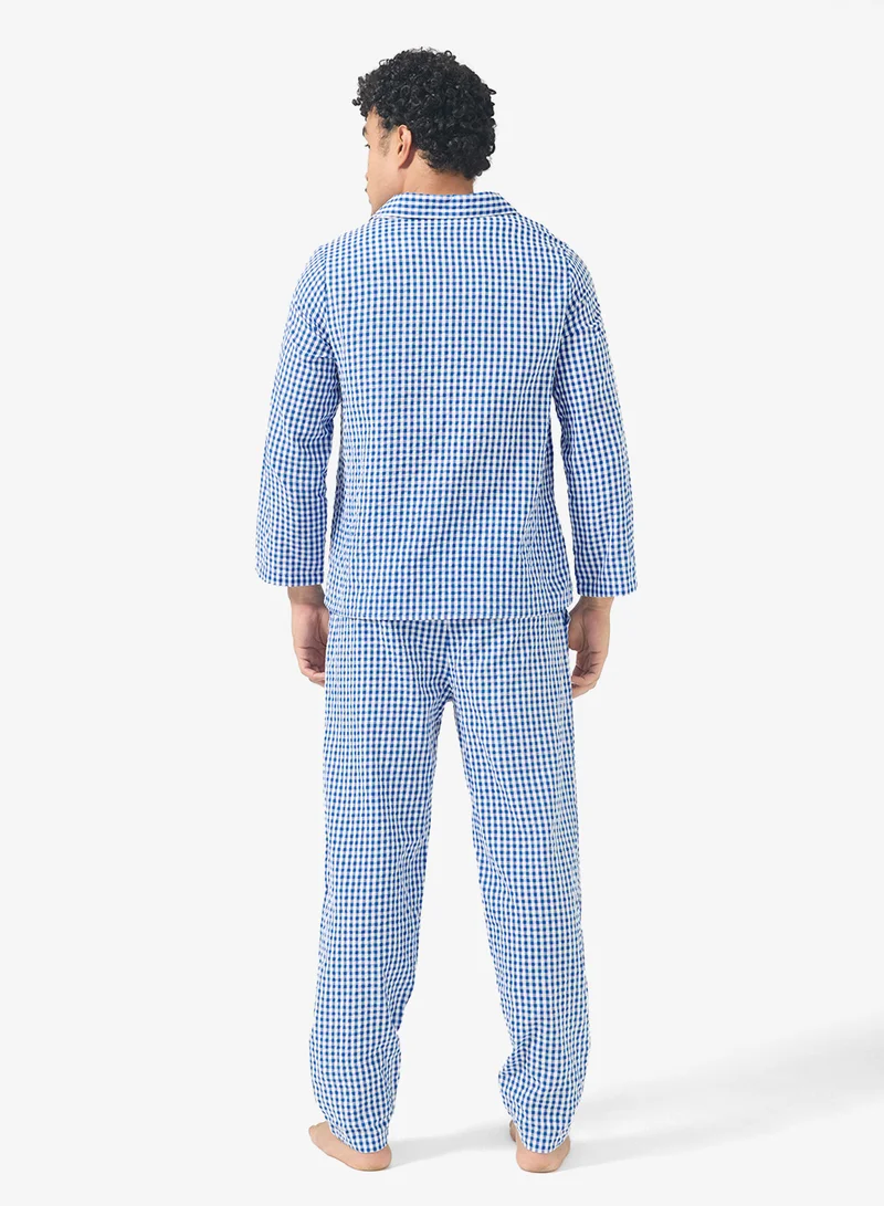 Robert Wood Nightwear Shirt & Pants Set