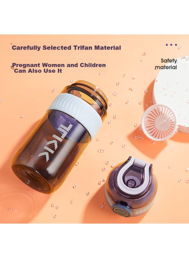Tkk Children'S Water Bottle For Boys And Girls, School-Specific Sports Water Bottle, High-Temperature Resistant Tritan Plastic Cup, Summer Direct Drinking Water Bottle - Image 1