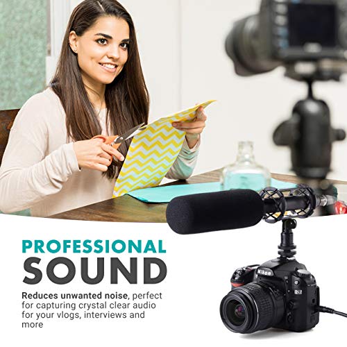 Movo SMM1 Microphone Shock Mount with Camera Cold Shoe for Shotgun Microphones 19-25mm in Diameter (Including Rode NTG-1, NTG-2, Sennheiser MKE-600) - Image 5