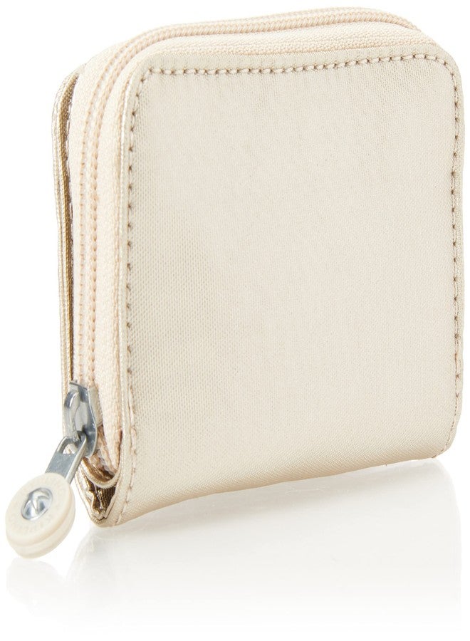 KIPLING KIPLING Kipling Womens Women's Tops Wallet, Compact, Practical, Nylon Travel Card Holder Wallets, Starry Gold Metallic, 3 L x 4.125 H 1 D US - Image 2
