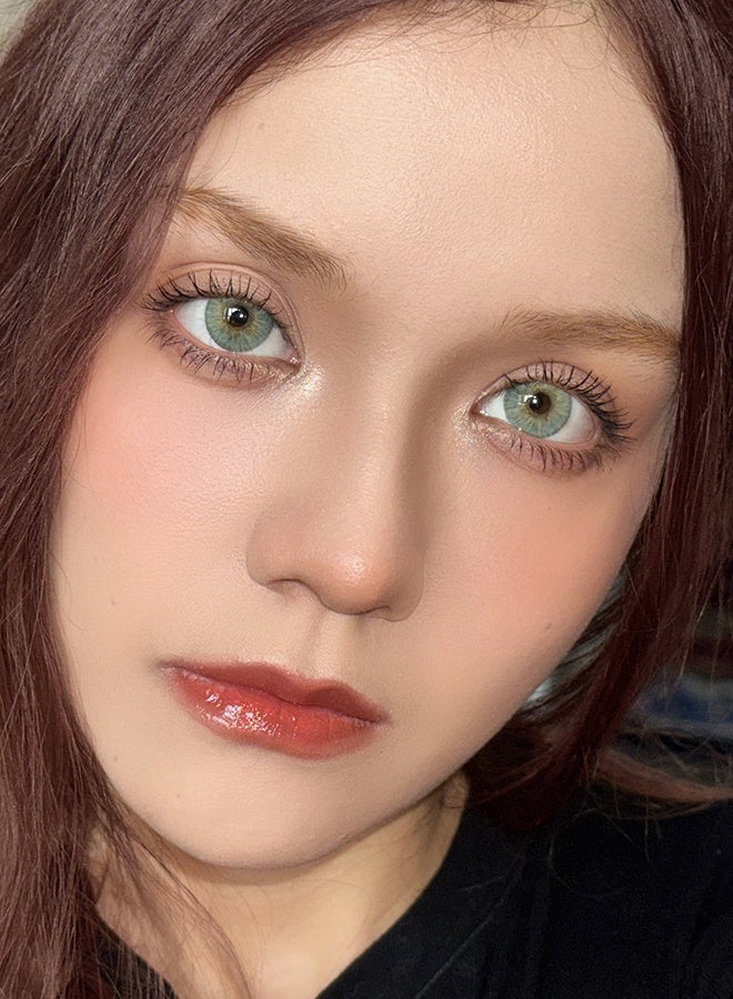 عيون غامضة عدسات لاصقة ملونة من Mystic Eyes بلون أوربن جرين لمدة ستة أشهر 14.20 مم بدرجة خضراء منعشة - Image 3