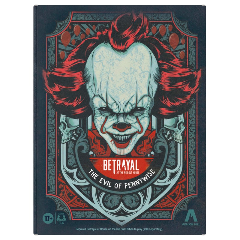 Avalon Hill Hasbro Gaming Avalon Hill Betrayal at The Neibolt House: The Evil of Pennywise Expansion | Ages 17+ | 3-6 Players - Image 1