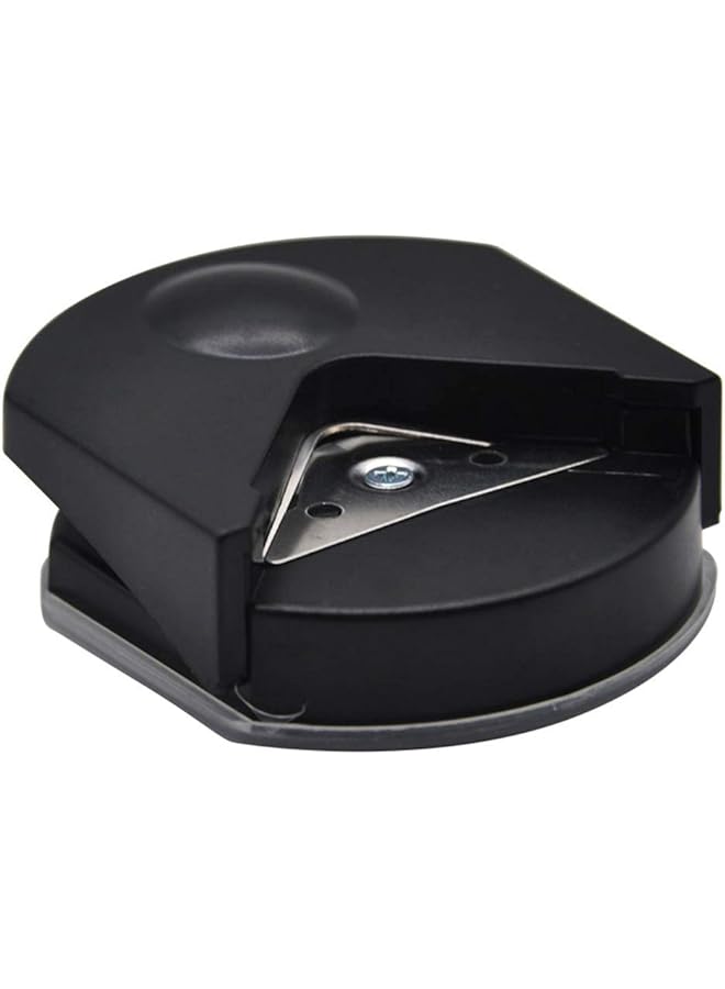 إيروريكس أداة تقطيع زوايا ورقية دائرية مقاس 4 مم R4 لبطاقات الصور وأدوات تقطيع ورقية دائرية صغيرة سوداء من البلاستيك أداة تقطيع زوايا ورقية - Image 1