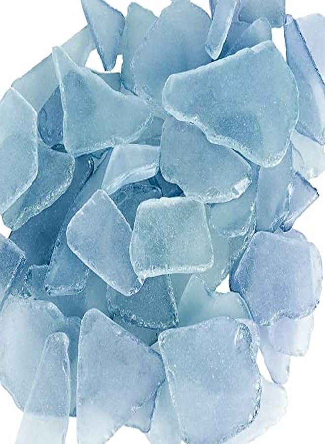 Nautical Crush Trading Sea Glass for Crafts - 11oz Light Blue Sea Glass Decor, Tumbled Seaglass, Beachglass for Crafts, Seaglass for Beach Accents, Coastal DIY Supply, Nautical Vase Filler - Image 1
