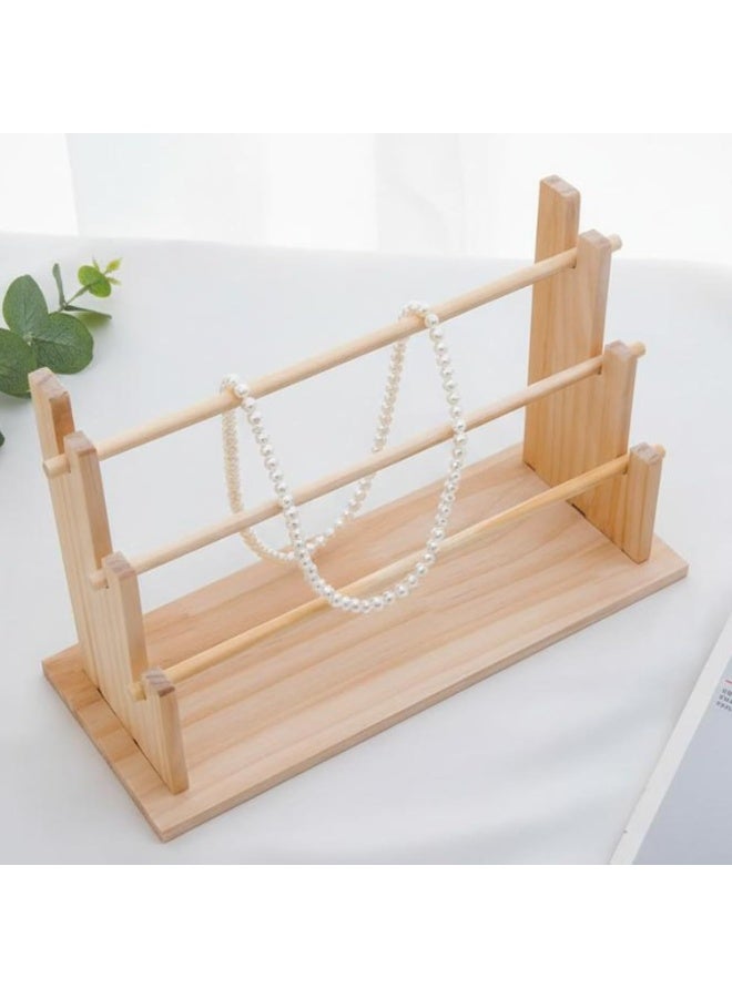 Easy-to-see desk bracelet organizer, multi-tiered jewelry holder, saves table space, market stall, four tiers | Picture stands for home decor - Image 4