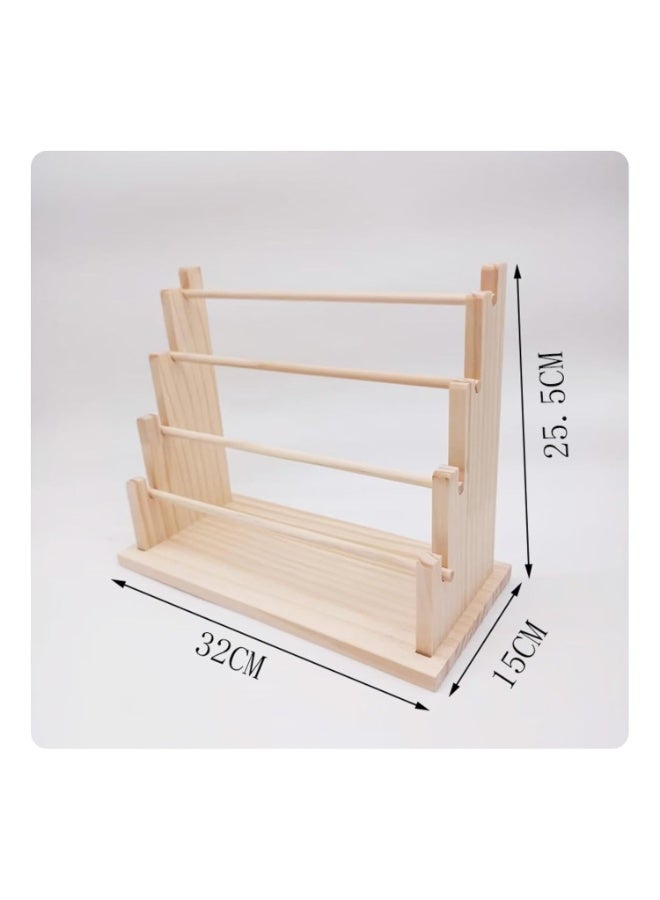 Easy-to-see desk bracelet organizer, multi-tiered jewelry holder, saves table space, market stall, four tiers | Picture stands for home decor - Image 5