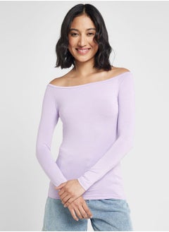 Off Shoulder Long Sleeve Top
