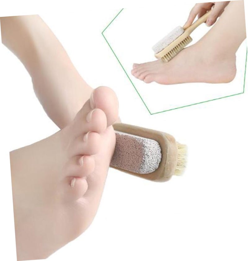 ERINGOGO 2pcs Pumice Brush for Exfoliating Scrub Cracked Heel Repair for Manicure - Image 2