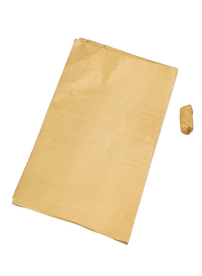 Kunya® Chocolate Wrappering Foil, Embossed Chocolate Wrapper, Candy Wrappers, 100 Sheets - 10in x 7in - Golden - Image 2
