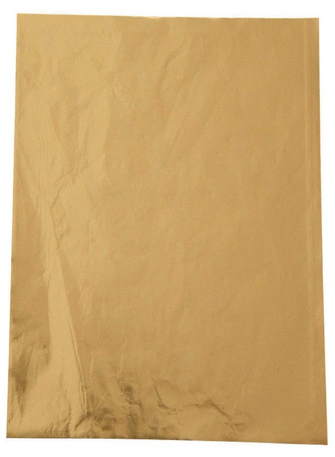 Kunya® Chocolate Wrappering Foil, Embossed Chocolate Wrapper, Candy Wrappers, 100 Sheets - 10in x 7in - Golden - Image 1