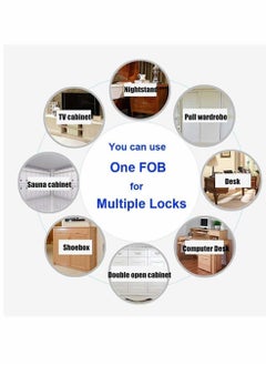Y&D Electronic Cabinet Lock Kit Set Hidden DIY for Wooden Drawer Locker RFID Card Tag Entry  - Image 2
