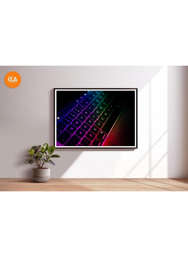 EKA Keyboard Laptop Gradient 30X40(Framed) - Image 2
