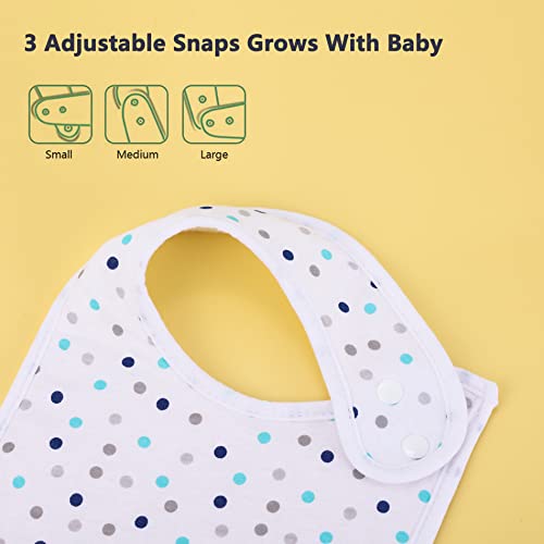 Benoxine Baby Bibs Super Soft and Absorbent Organic Cotton Baby Bandana Drool Bibs Set for Boys Girls Newborn Unisex 3-36 Months 12 Pcs - Image 4