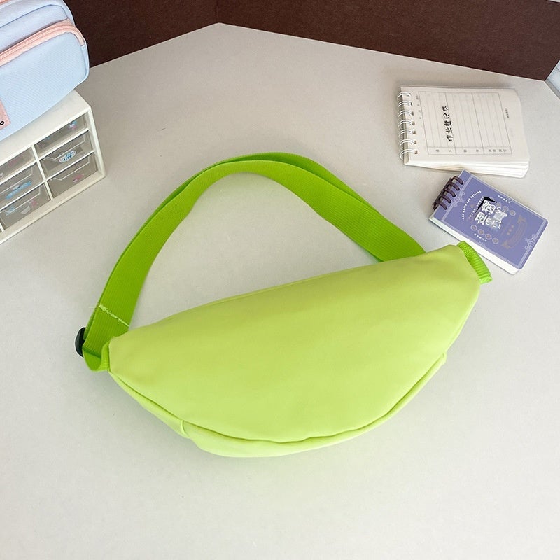 Women's Nylon Chest and Waist Bag, Zip Crossbody Belt Bag with Phone Pocket, Fresh Sweet Style - Image 4