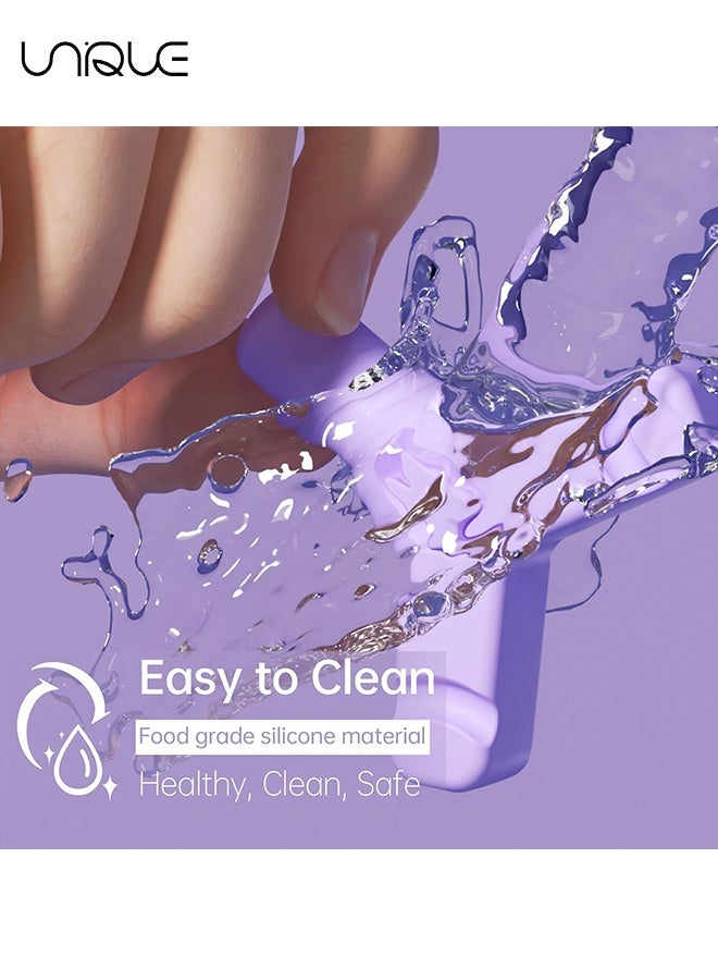 Unique 4 Pack Aligner Chewies - Y-Shaped Handheld Aligner Chewies - Firm & Soft 2 Way - Aligners, Retainers（Pink/Blue/Green/Purple） - Image 3