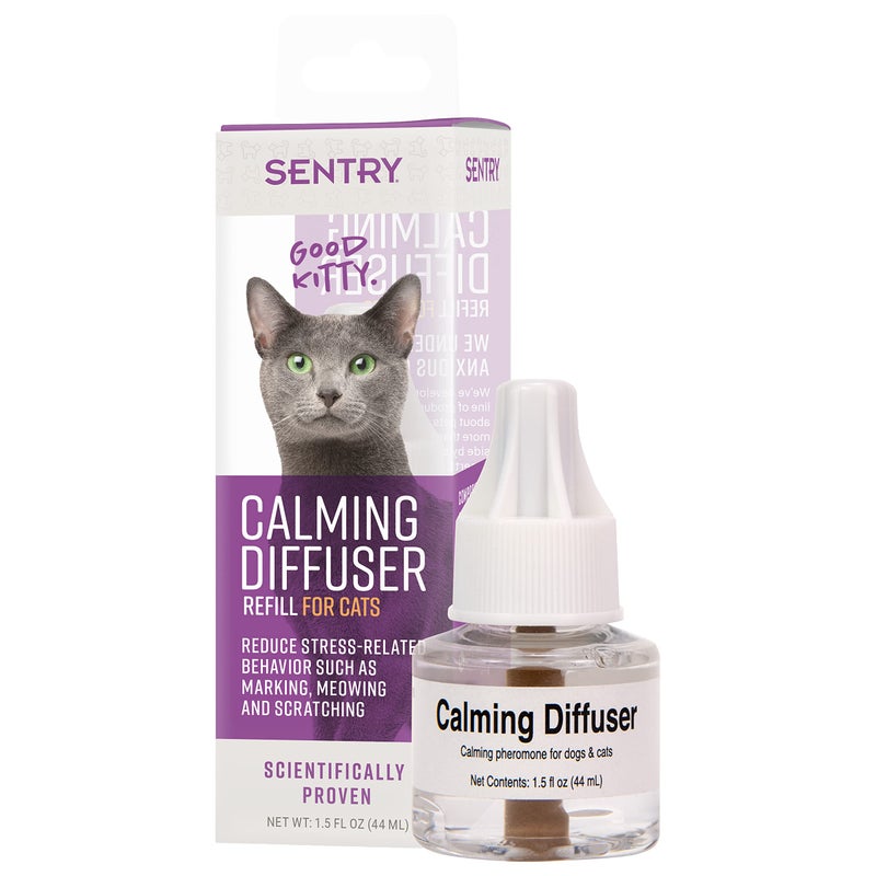 Sentry Calming Diffuser Refill for Cats, Reduces Stress and Bad Behavior, 30-Day Release