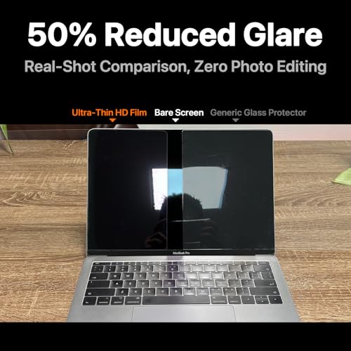soonjet 2-Pack for MacBook Air 13.6 inch Screen Protector M4 M3 M2 2025-2022 [Notchless Full-Coverage] [4K Ultra HD, Like Bare Screen] Laptop Screen Protector for MacBook Air 13" A3240 A3113 A2681 - Image 5