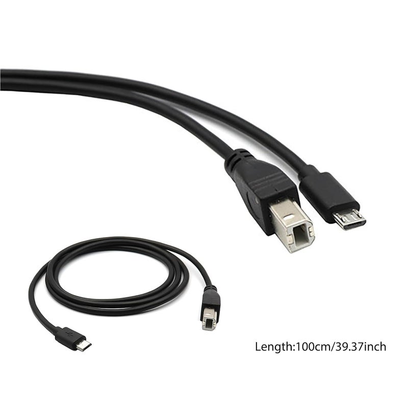 MicroUSB Printer Cable MicroUSB to USB B Fast Speed for Cellphone Tablet Printer Data Cable - Image 4