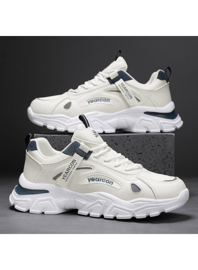 یاركون أحذية رجالية شبكية بنعل سميك، أحذية أبي العتيقة، أحذية رياضية عادية للرجال، أحذية جري متعددة الاستخدامات خفيفة الوزن - Image 3