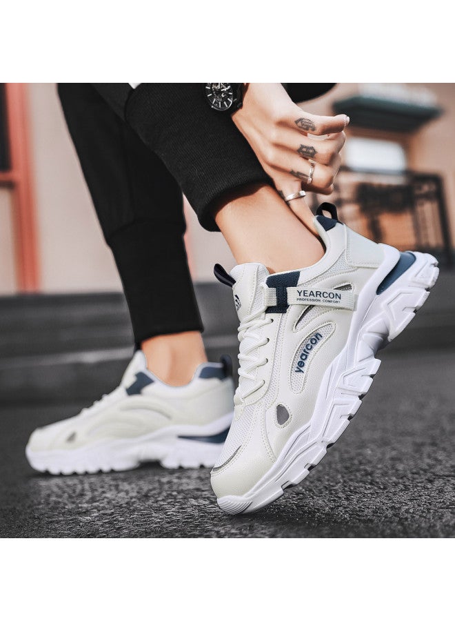 یاركون أحذية رجالية شبكية بنعل سميك، أحذية أبي العتيقة، أحذية رياضية عادية للرجال، أحذية جري متعددة الاستخدامات خفيفة الوزن - Image 4